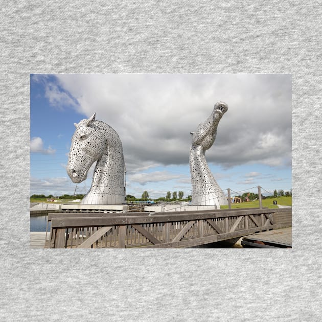 the Kelpies , Helix Park by goldyart